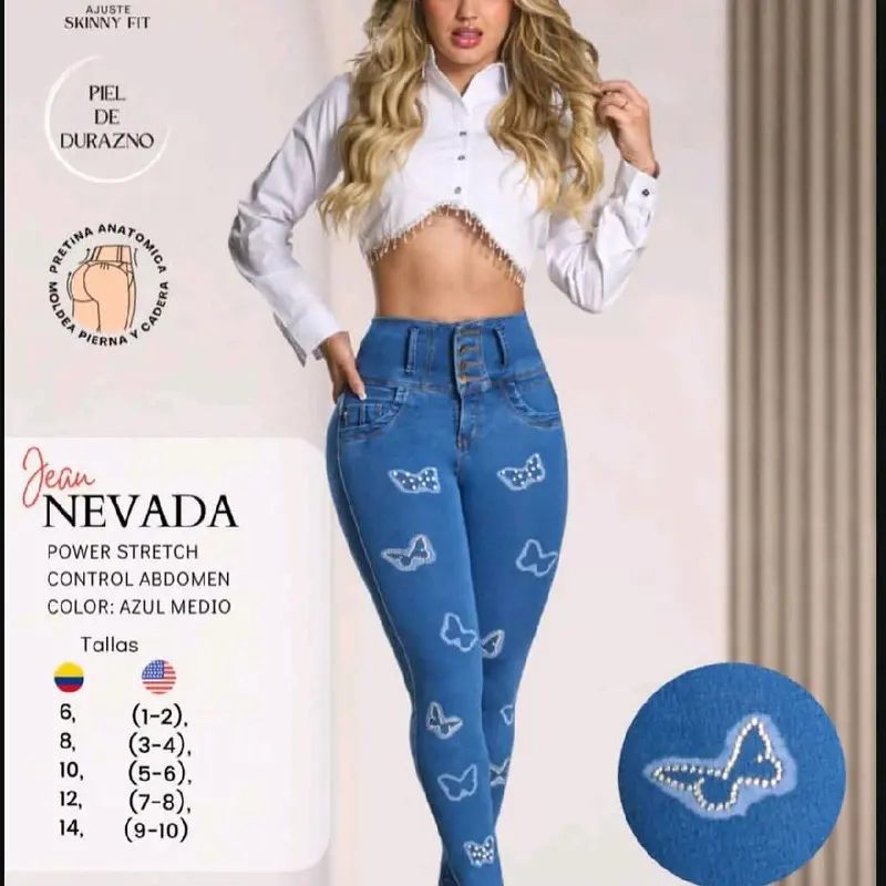 jeans colombiano barios módelos Womenswear Original Streetwear Womenswear Original Compression Comfort Shapewear Fashion Bottom Piece Pants Style Basic Fabric