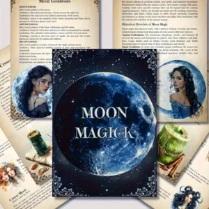 Witchcraft Practitioner Moon Magic Planner Book, Vintage Astrology Spellbook, Includes Lunar Phase Tracker, Divination Rituals, A5 Notebook