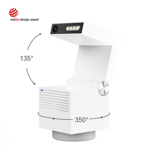 Psync Auto Motion Track PTZ Security Camera Multi-functional 2K 5MP Recording Camera Local Storage Full Screen 2-Way Audio Camera For Kids/Pet White