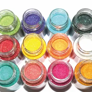 Glitter Powder Set, 9/12pcs Colorful Shimmering Powder, Illuminating Iridescent Glitter, DIY Painting Supplies for Crafts, Card Making, Scrapbooking, Gift Wrapping