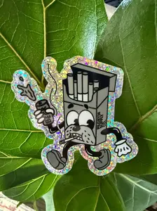 Smokestack Jack Holographic Glitter Sticker