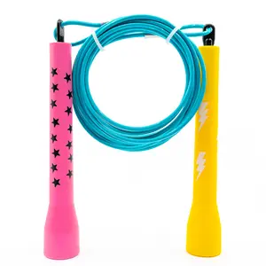 Let's Get Physical Speed Rope, Adjustable Speed Rope for Men and Women, Indoor Fitness Training Speed Skipping Rope Perfect for Boxing Workout, Jump Rope for Double Unders