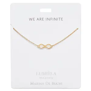 'We Are Infinite' Gold-Plated Infinity Lumiela Necklace