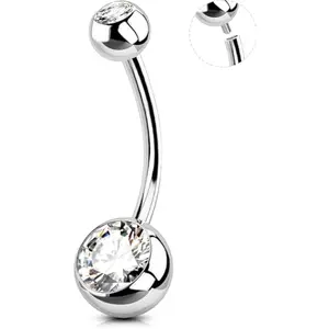 Belly Button Rings Surgical Stee, Internally Threaded Belly Rings, 14G Belly Piercing Jewelry, Belly Button Rings, Navel Piercing Jewelry For Women Men