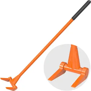 Fully Welded Pallet Buster 48'' All-Handle Pallet Breaker Duty Industrial Deck Board Removal Tool, Non-Slip Grip Pallet Pry Bar for Efficient and Effortless Board Removal