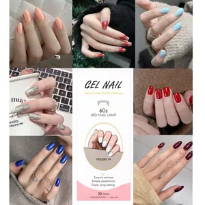 Gel Nail Stickers with UV Light Curing – Long-Lasting Waterproof Nail Wraps for Quick At-Home Manicure