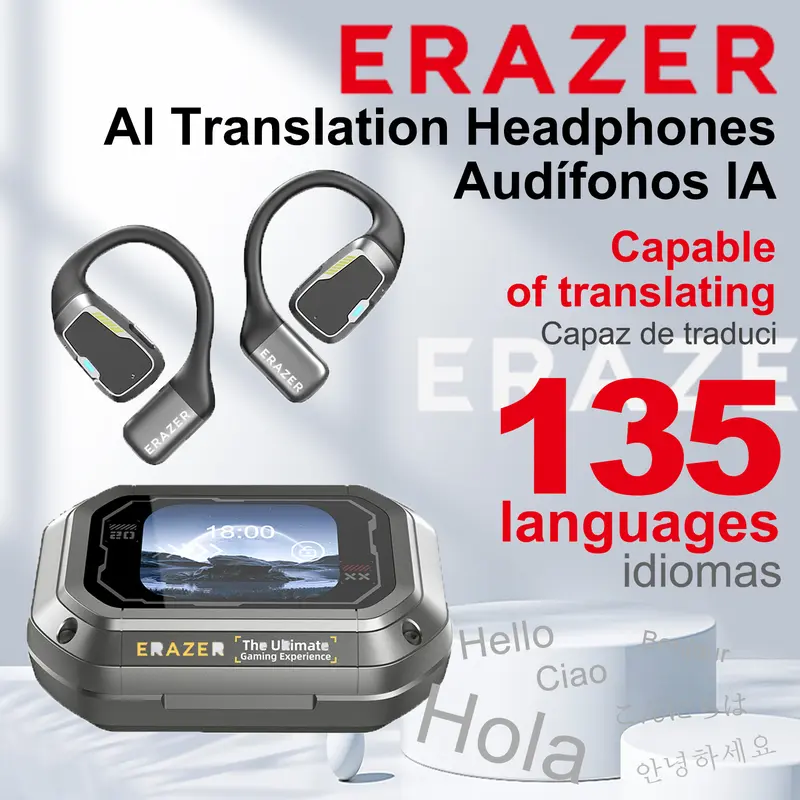 Language Translator Earbuds, 84 Languages Translator Earphone Instant Voice Translation Device Language Translator For Business Travel Learning High Accuracy And Noise Reduction Black - View #10