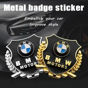 2PCS 3D Metal Car Trunk Tail Sticker Emblem Badge Decals Decoration for BMW M Performance E36 E39 E46 E30 E34 E53 E90 E60 E70 E92 E93 E83 E84 E87 G01 G11 G12 G20 G30 X1 X2 X3 X4 X5 X6 X7 F30 F20 F10 F15 F16 M3 M4 M5 Car Accessories