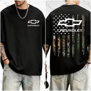 [Graphic Tee]Vintage Chevrolet T-Shirt, Classic  Chevy LogoGraphic Tee,Retro American Car Shirt, OversizedStreetwear Top for Men and Women