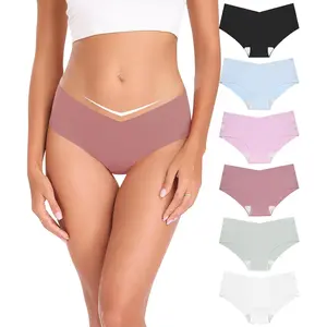 Womens Underwear Bikini Silky Seamless Underwear for Women Panties Cheeky Hipster No Show Women's Underwear