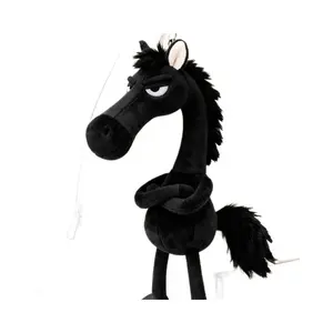 SleekHush Cool Red Horse Plush Doll 2026 Year of the Horse Lucky Mascot Bag Charm Trendy Toy Gift for Collectors