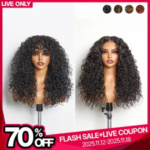 [Blend][LIVE] Frodio Veralux™ Blend Human Hair 20" Curly Wig- Effortless Shaggy Waves Big Hair Curly Hair Wig Ready To Wear TikTokShopBlackFriday