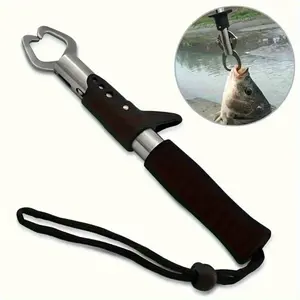 1 stainless steel fishing clip professional fishing mouth clip folding pliers controller fishing tools