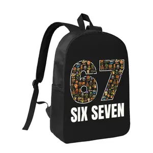 Funny Six Seven 67 Meme 6 7 Backpack Schoolbag Back to school Large Capacity Laptop Backpack Italian Brainrot Travel Backpacks Unisex Fit Christmas & Halloween Streetwear Style