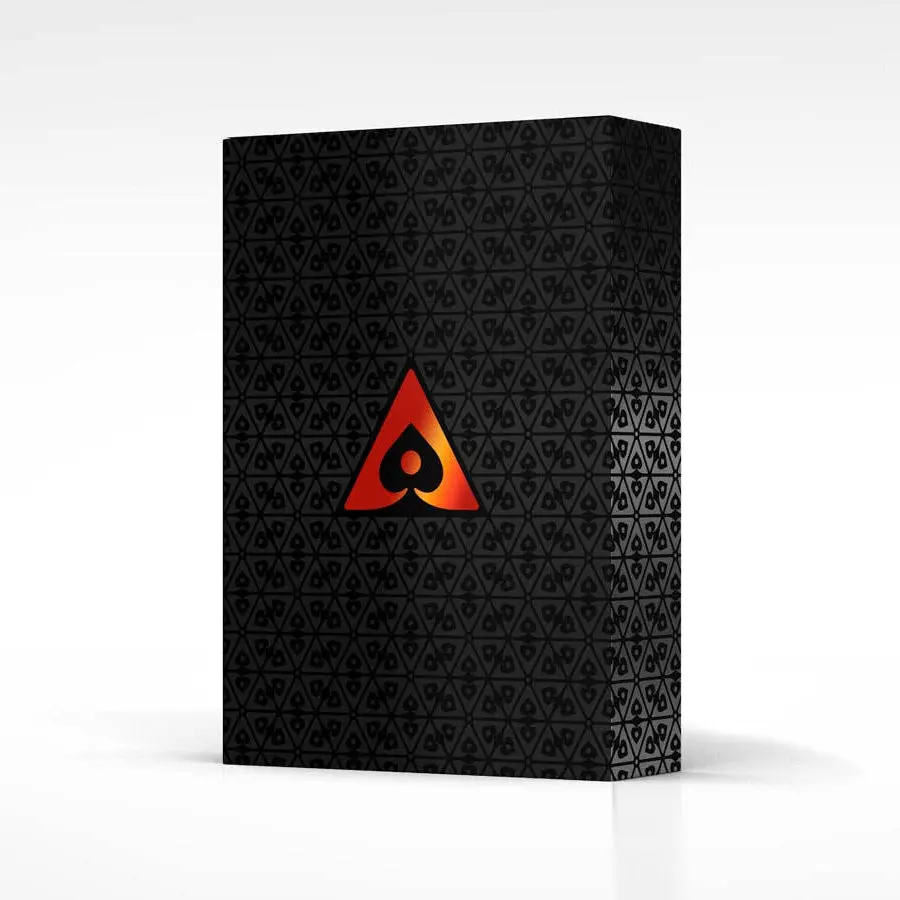 Vanda ACES Red Playing Cards - Premium 4-Color Poker Deck, Waterproof Plastic Construction, Durable for Card Games