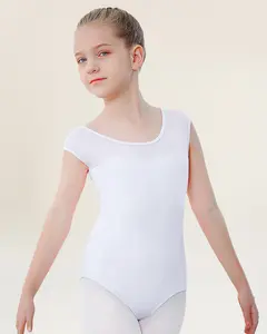 Girls Sweetheart Mesh Inserted Cotton Tank Leotard Girls Sweetheart Mesh Inserted Cotton Tank Leotard