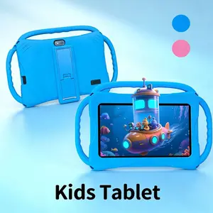 7-Inch Kids Tablet with Shockproof Case, Android Learning Tablet for Toddlers, Parental Control, Dual Cameras, WiFi, Best Gift for Children
