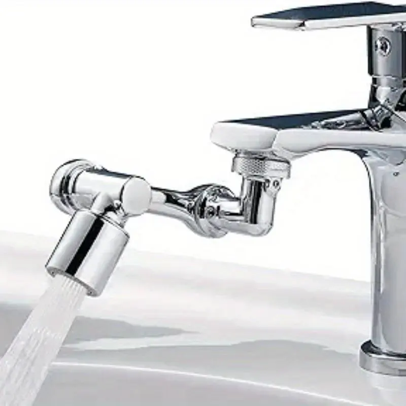 1080° Rotation Faucet Aerator Extender Splash Dual Mode Kitchen Faucet Attachment Kitchen Tap Extend Water Nozzle Faucet 22/24mm Adaptor Faucet Bubbler Robotic Arm Faucet Aerator Extension