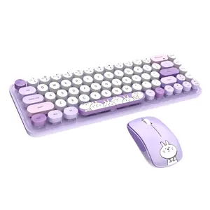 Mofii Rabbit Keyboard Mouse Set Wireless Connection Cute Style Portable Desktop/laptop Universal Us Qwerty No Batteries Included Wireless Ergonomic Keyboard