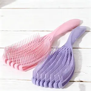 Hair Brush Set for Wet & Dry Hair, Curling, Straightening, Thickening, Fine Hair Tools, Heat-Free Styling Kit for Travel Use, Hair Detangling Comb