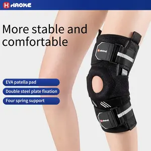 Adjustable Hinged Knee Brace for Men & Women, Patellar Ligament Injury Support, Minimalist Design, Spring & Fall Use, Recovery Aid