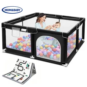 Safe & Spacious Baby Playpen, Breathable Mesh Play Yard for Babies & Toddlers, Non-Slip Activity Center, Perfect for Gifting & New Parents base anti-slip foldable Indoor-Outdoor Large space mat