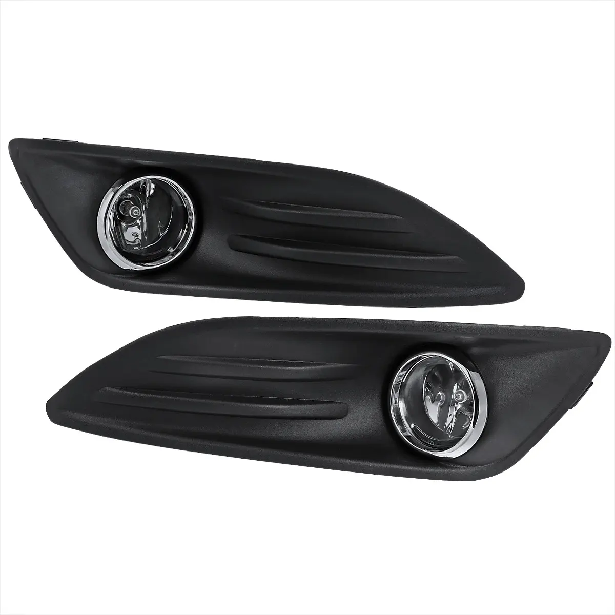 2014-2017 Ford Fiesta H11 Fog Lights Kit (Chrome Housing/Clear Lens) 2014-2017 Ford Fiesta H11 Fog Lights Kit (Chrome Housing/Clear Lens)