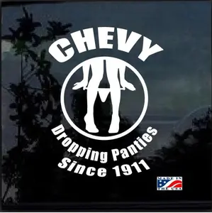 Chevy Panty Dropper Jdm Chevy Window Decal Sticker