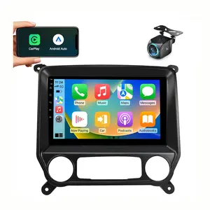 Car Stereo Radio Radio for【Chevy Silverado 2014 2015 2016 2017 2018】10 Inch Wireless Carplay Screen Car Audio, Android Auto GPS Bluetooth FM Radio SWC