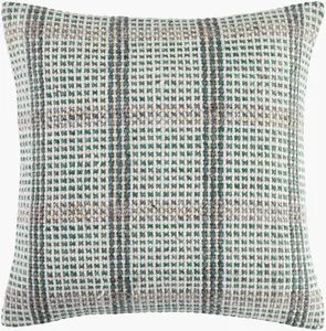 Soft Dark Gray Modern Accent Pillow with cotton details for sofa bed or accent chair