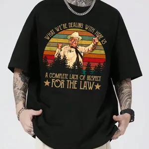 Buford T Justice What We're Dealing With Here Is A Complete Lack Of Respect For The Law T-Shirt, Movies Quote Unisex TShirt, Unisex Graphic Print Tee