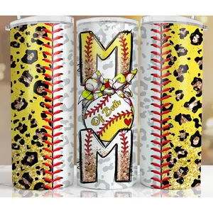 MOM OF BOTH 20 OZ TUMBLER SOFTBALL & BASEBALL
