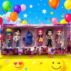 Hunter Girl Team Male Group Hand Model Figure, Anime Figure, Star Display Stand, Trendy Game Toy Doll, Perfect Gift, Collectible Figurine, Action Figures, Teen Titans Collectables