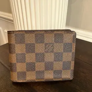 Pre-owned Canvas Small Leather Goods Damier Ebene Bifold Men’s Wallet
