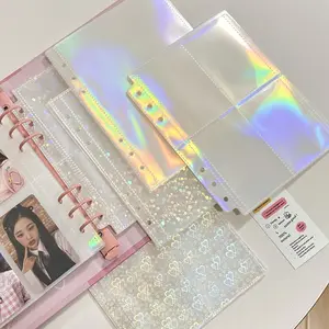 A5 Laser Star Card Album, Greeting Card Photo Album Inner Pages, Idol Album Postcard Storage Binder, Three-Inch Photo Album Book