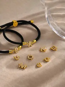 InitIal Heart Charm Letter Link Bracelet for Women Classic Letter A-Z Rope Chain Bracelet for Daily Jewelry Gifts