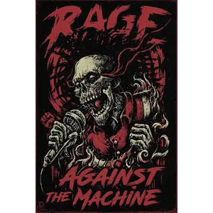 Rage Against The Machine Vintage Music Concert Reprint Poster - 18" x 24"