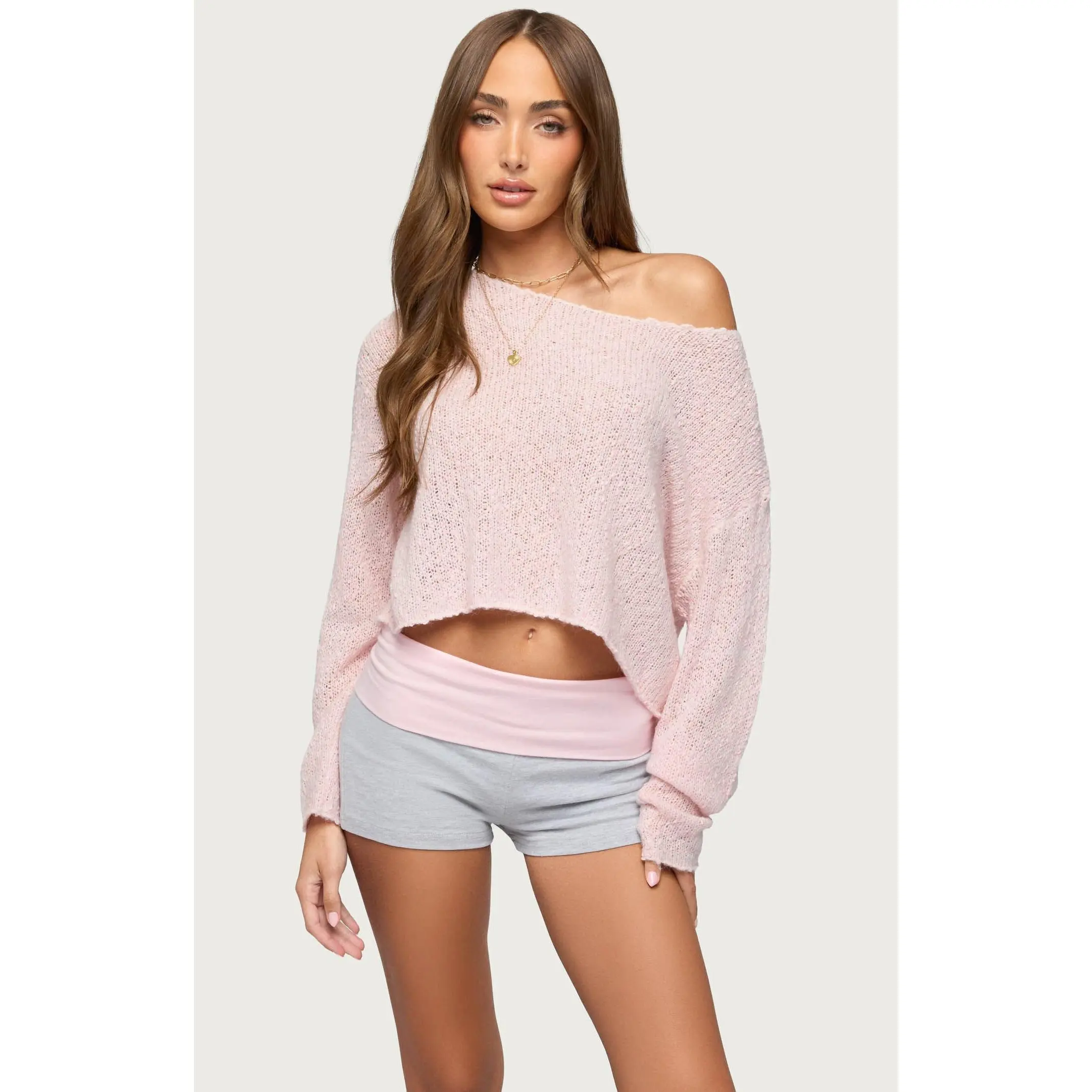 Edikted Women's Florentina Off Shoulder Sweater