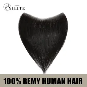 YILITEHAIR #1 Jet Black Invisible Hair Patch High Quality Virgin Human Hair Long Straight