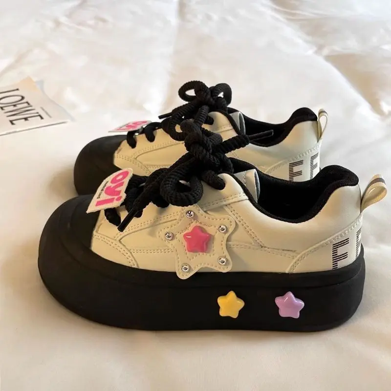 2026 Spring and Autumn Girls' Classic Canvas Shoes |     Soft-soled white school shoes (6-12 years old) |     Breathable and non-slip |     Korean-style trendy casual shoes everyday wear