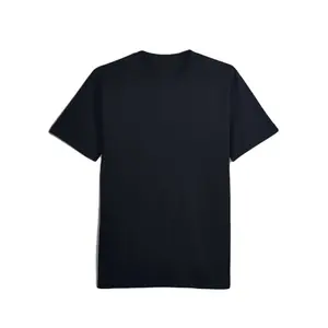 Basic Generic Black Cotton Blend T-Shirt for Men Blank Shirt Lightweight Casual Shirt Simple and Easy to Wear Loose Fitting  Minimalist Streetwear Summer Tshirt Top Crewneck Shortsleeve Menswear One Size