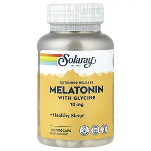 Solaray Extended Release Melatonin With Glycine, 100 VegCaps
