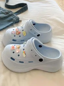 Summer New Casual Cartoon Decorative Eva Soft Sole Comfortable Breathable Sandals, Home Outdoor Two-In-One Beach Shoes