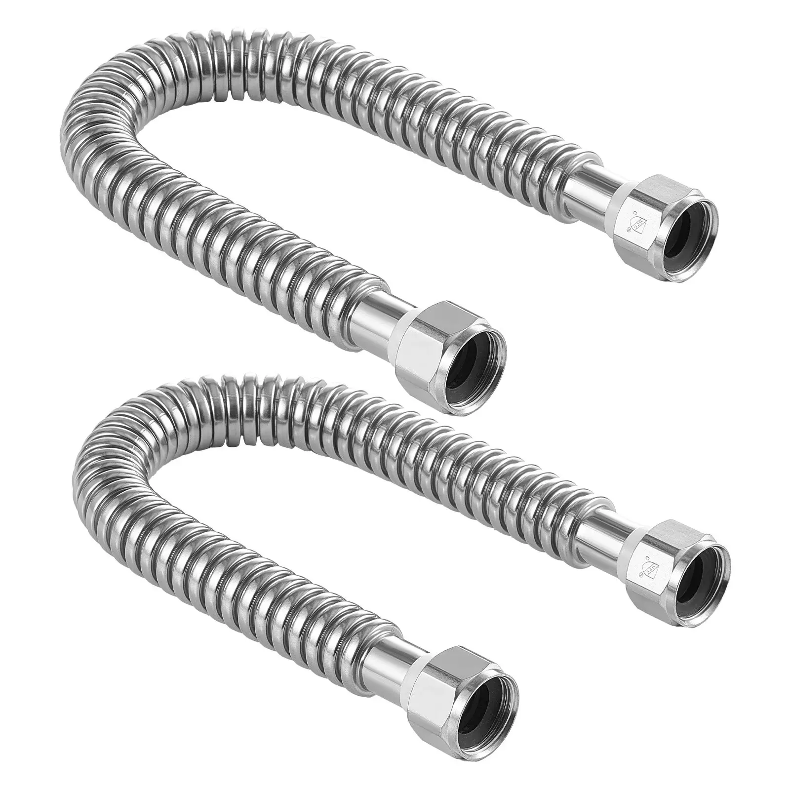 【Summerfinds】VEVOR Water Heater Installation Tool Kit, 18 in Stainless Steel Corrugated Flex Connector, 3/4 Inch FIP Universal Connection, Leak-Proof, High-Pressure, for Laundry Room, Boiler Room Plumbing Applications