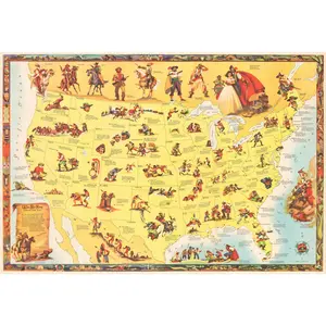 1952 Wild Bill Hickok Treasure Map