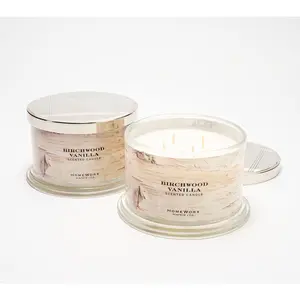 Homeworx by Slatkin + Co. S/2 18oz Birchwood Vanilla