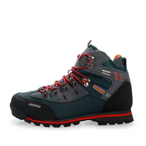 Men’s High-Top Hiking Boots – Waterproof Leather Outdoor Shoes with Anti-Slip Rubber Soles, Ideal for Trekking, Camping & Rugged Terrains hiking  boots jungle  boots tactical boot Insulated Waterproof Snow Boots Guardian Boots armadillo series