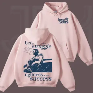 Love Yourz Hoodie, beauty in the struggle, ugliness in the success Hoodie, Vintage Hip Hop Graphic Hoodie, Rap Music Fan Gift