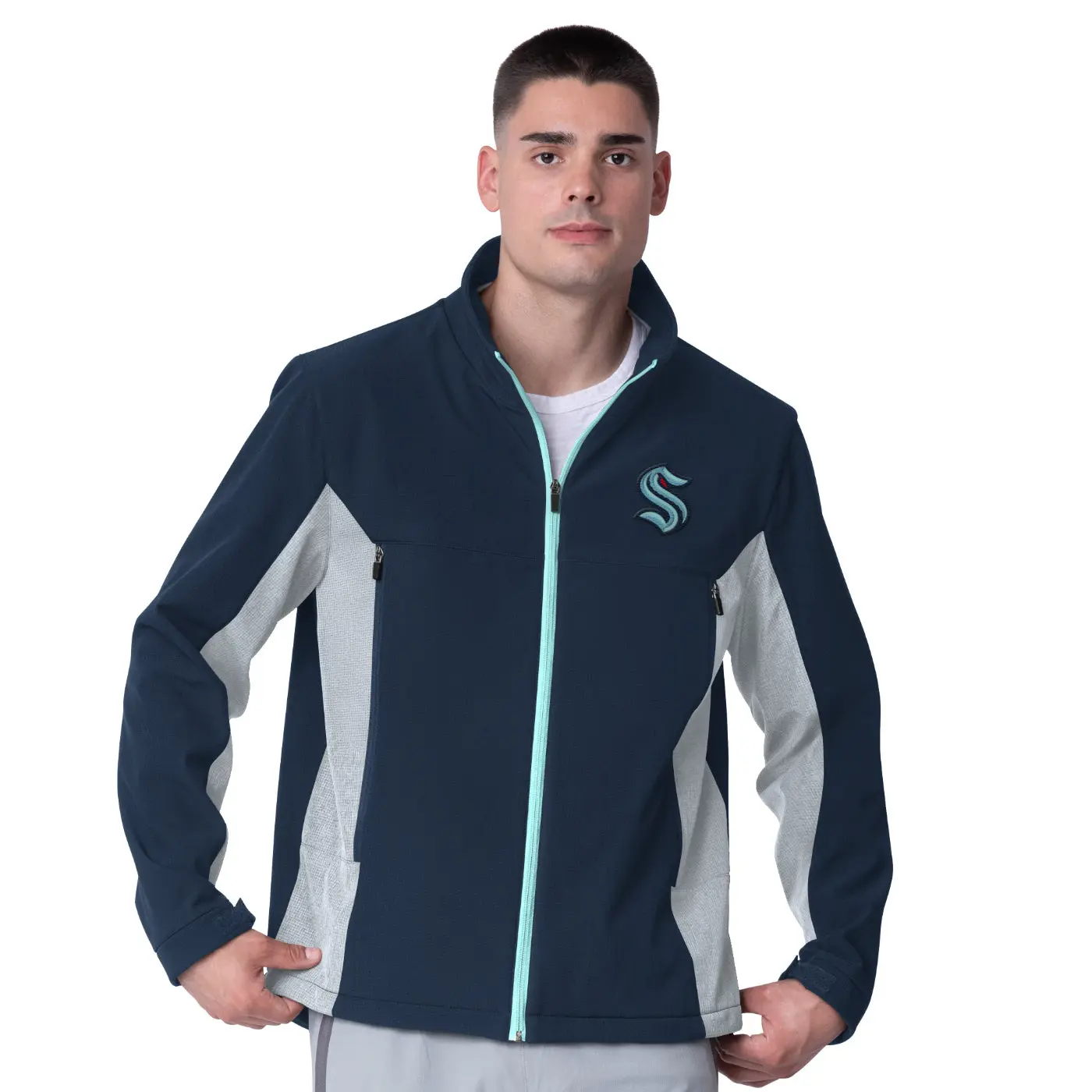 Seattle Kraken Team Player Soft Shell Jacket