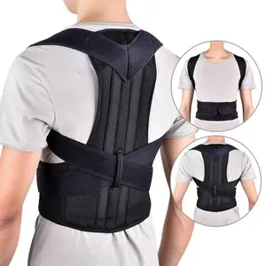 New and high quality posture corrector / Black  Healthcare Tool  bad back lumbar brace offering both compression and support to the upper and lower back (lumbar). Anti Hunchback Waist Trainer Belt